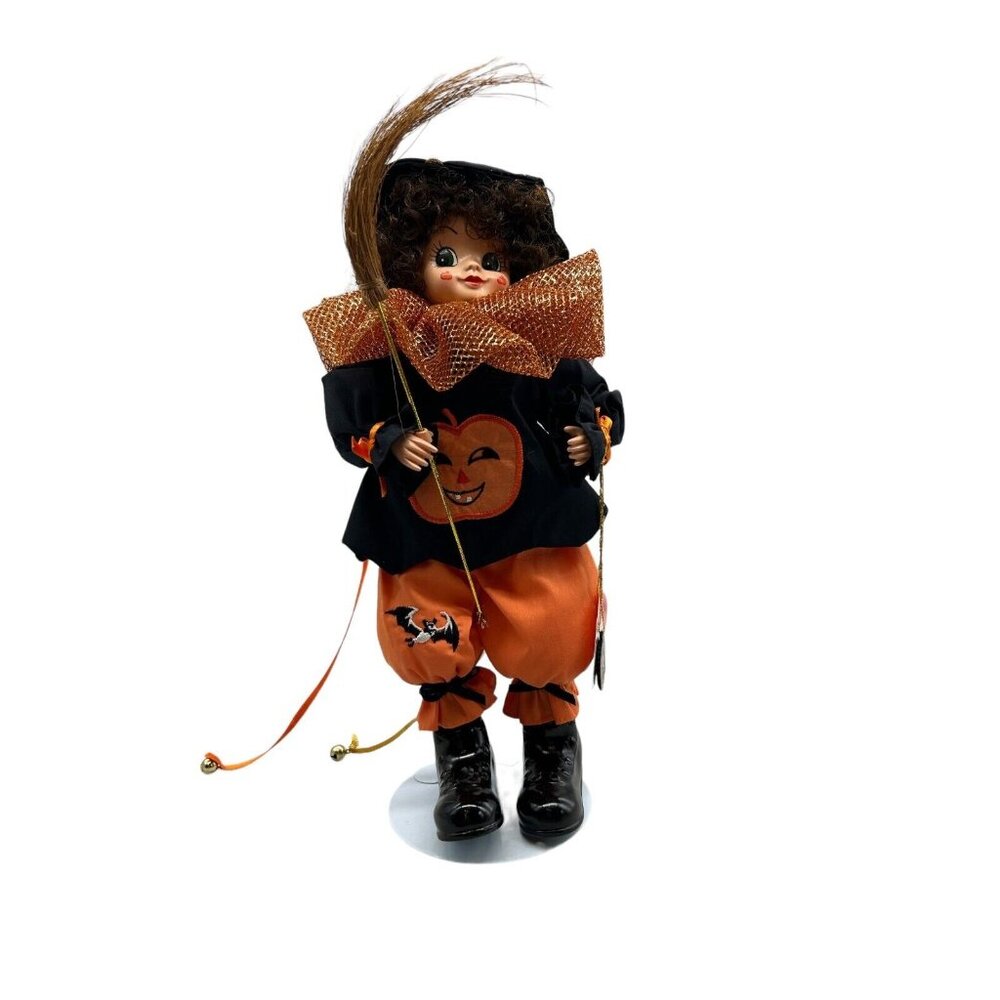 Brinn's October Calendar Clown Figurine 1986 Vintage Halloween Trick or Treat‎